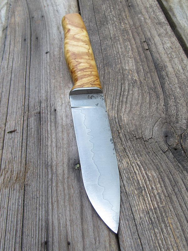 Handgeschmiedetes Messer aus 3-Lagen-Stahl – Bild 3