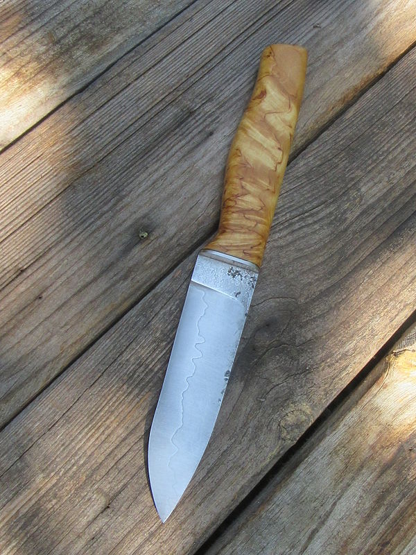 Handgeschmiedetes Messer aus 3-Lagen-Stahl – Bild 4