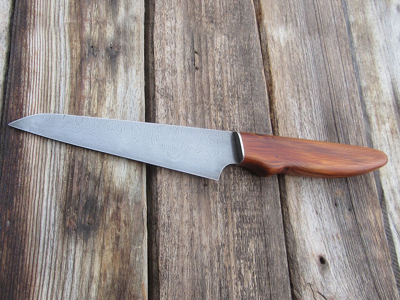 Handgeschmiedetes Messer / Küchenmesser - Damast